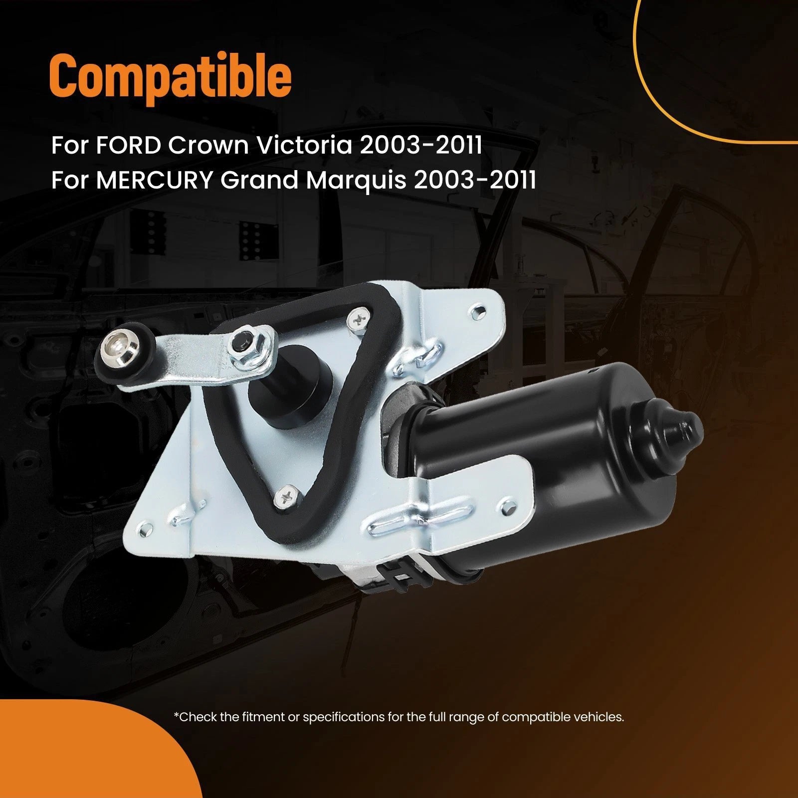 Front Windshield Wiper Motor for Ford Crown Victoria (2003–2011) 8W7Z17508A 402074