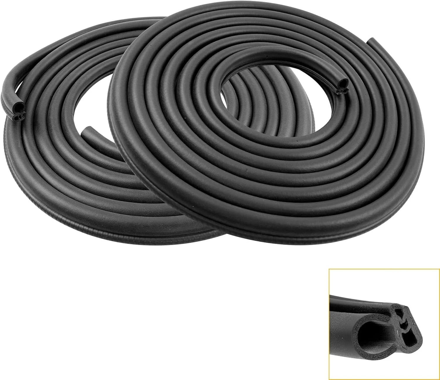 2Pcs Front Door Weatherstrip Seal for GMC Sierra/Chevy Silverado/Cadillac (1999–2007)
