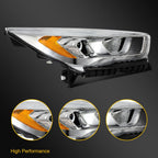 Right Side Halogen Headlight Assembly with LED DRL for Ford Escape (2017–2019)