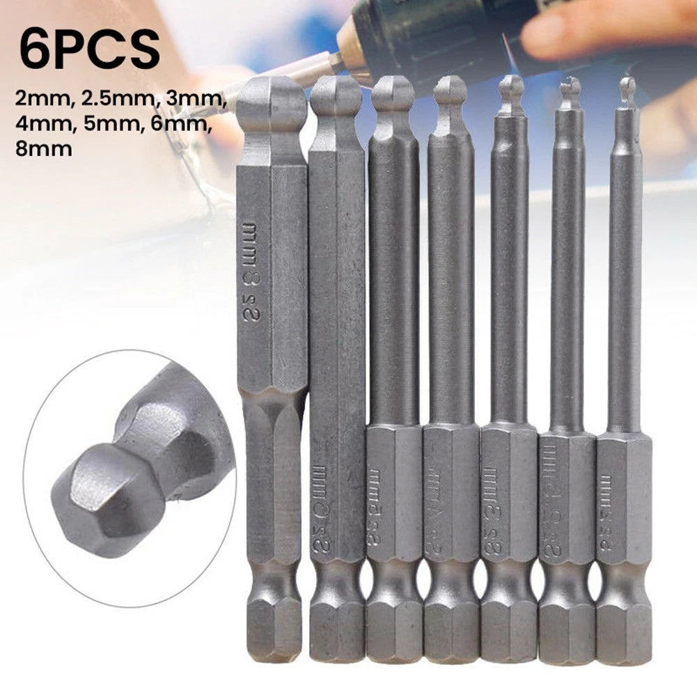 Screwdriver Shaft with 1/4" Hexagon Handle and Strong Magnet