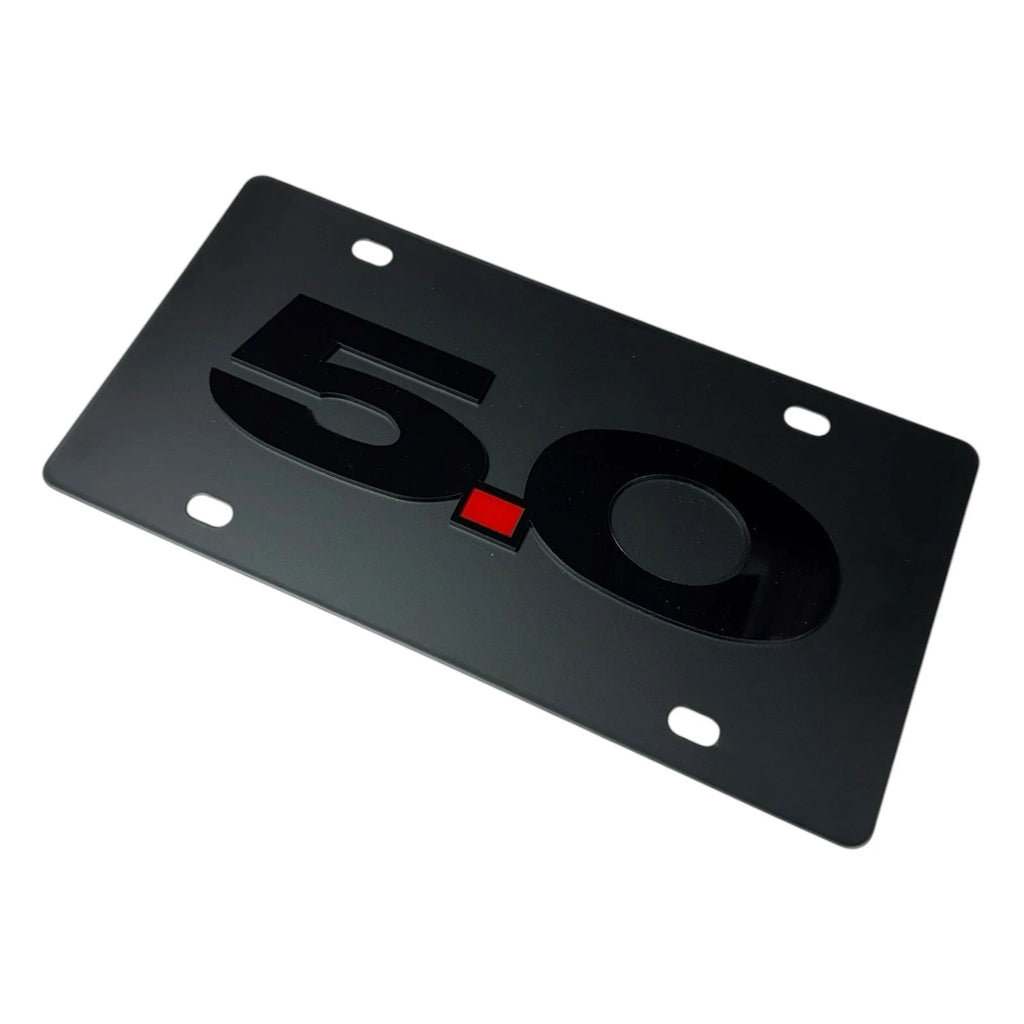 License Plate Cover Premium Black for Chevrolet Camaro (2010–2024)