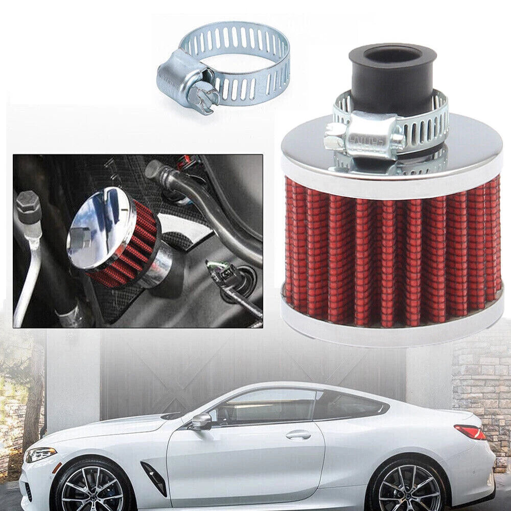 12mm Cold Air Intake Filter for Turbo Vent Crankcase Valve Covers