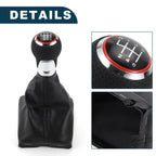 6 Speed Shift Knob with Boot Cover No. 8K0863278H for Audi A4 (2008–2016)