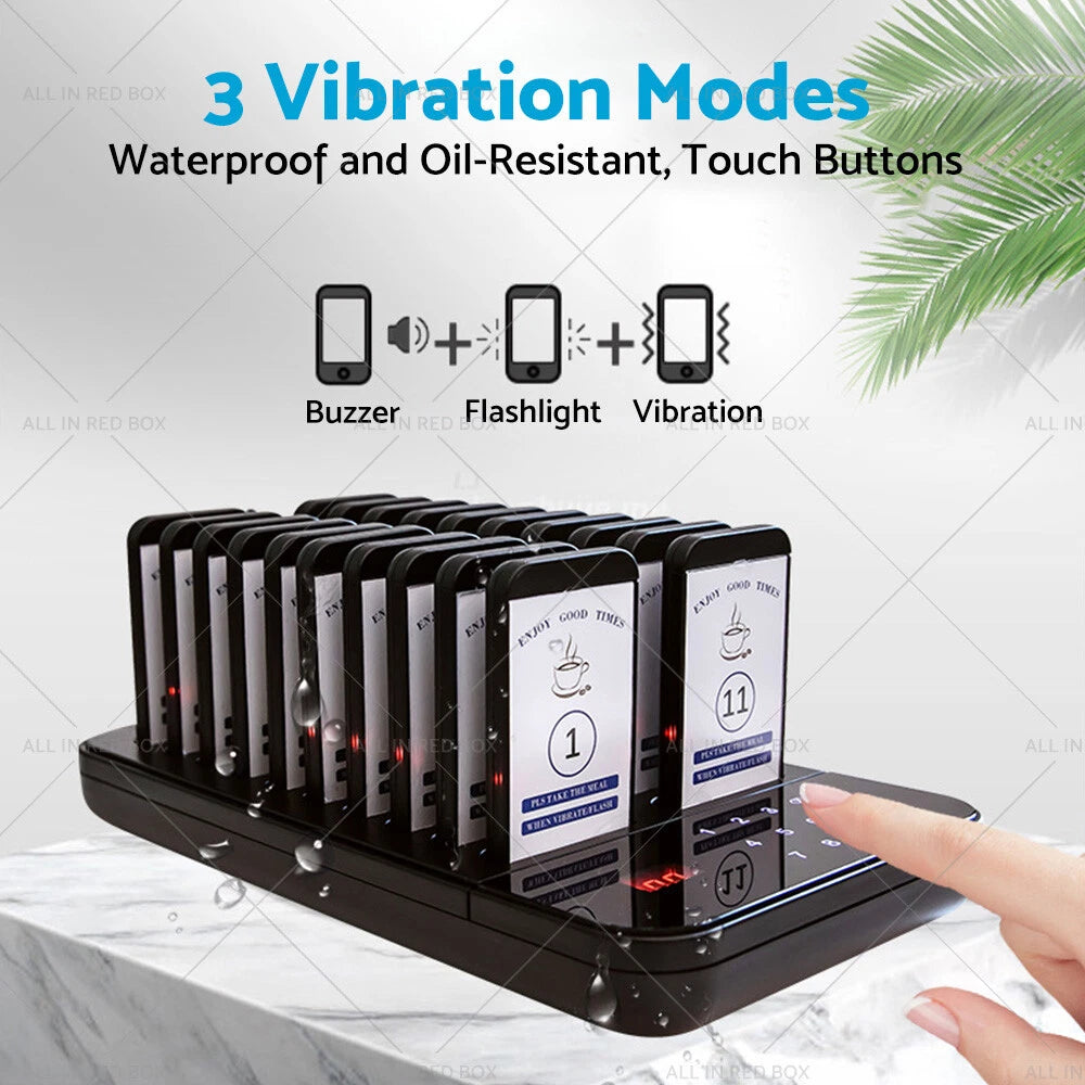 Coaster Pager Guest Call Wireless Paging System (20 Units)