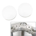 Motorcycle Silver Handlebar Riser Top Clamp Covers for Harley