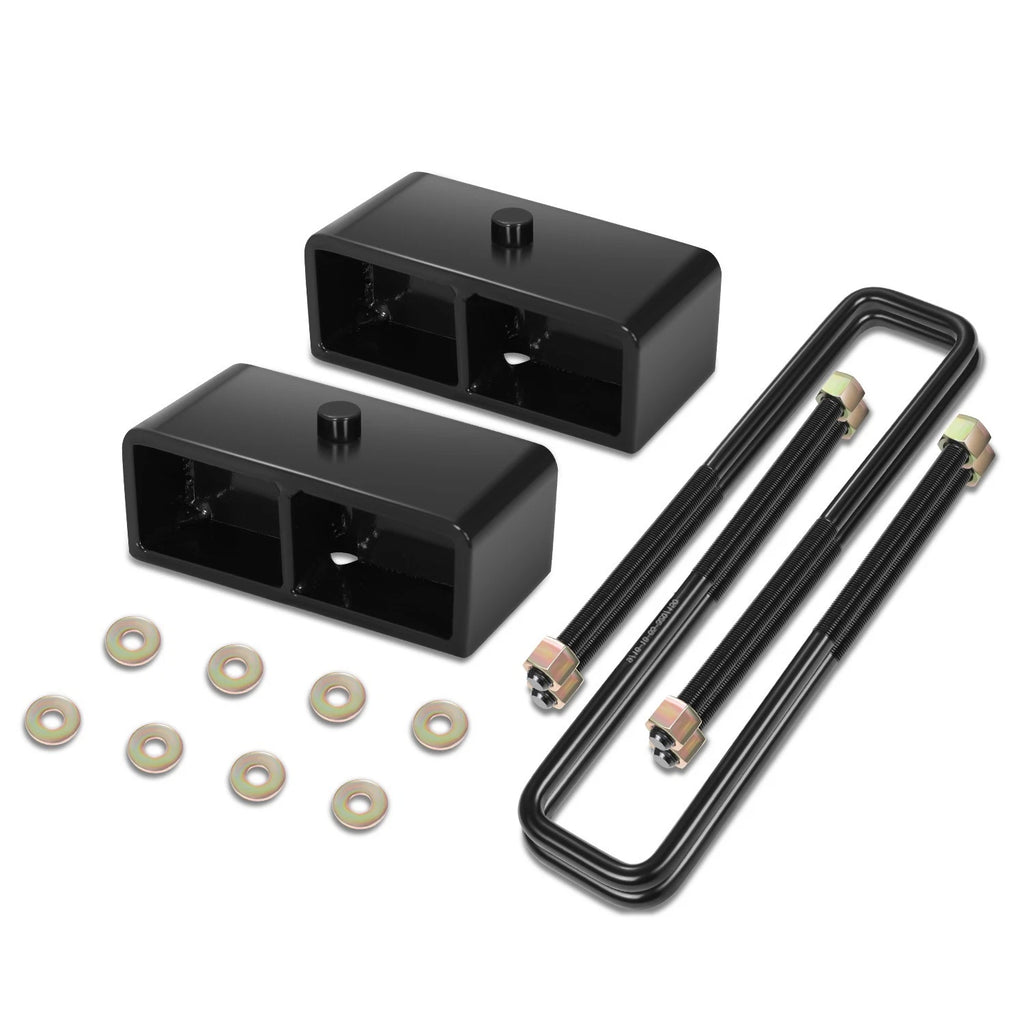 2" Leaf Rear Spring Leveling Lift Blocks for Silverado Sierra 1500 (2000–2010)