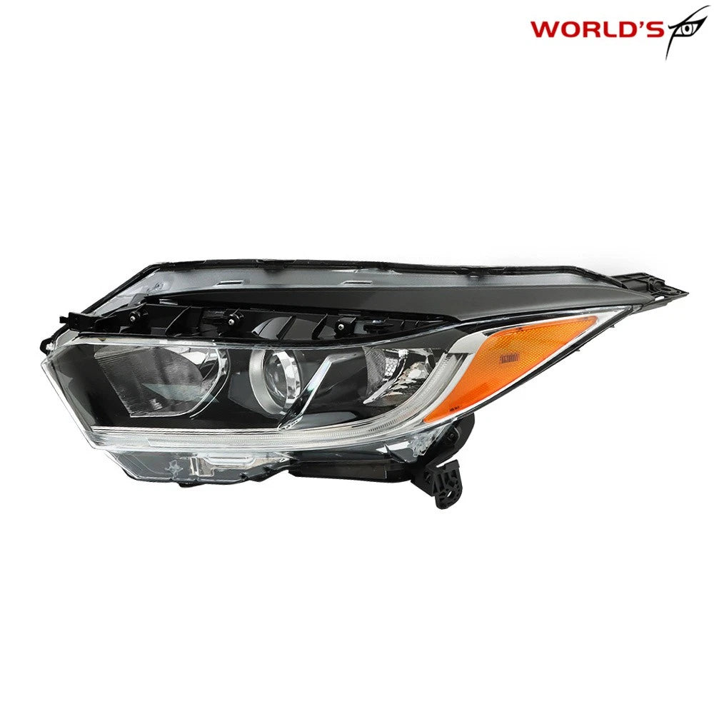 Set of 2 Left Side LED Headlights for Honda HR-V (2019–2021) Black Clear