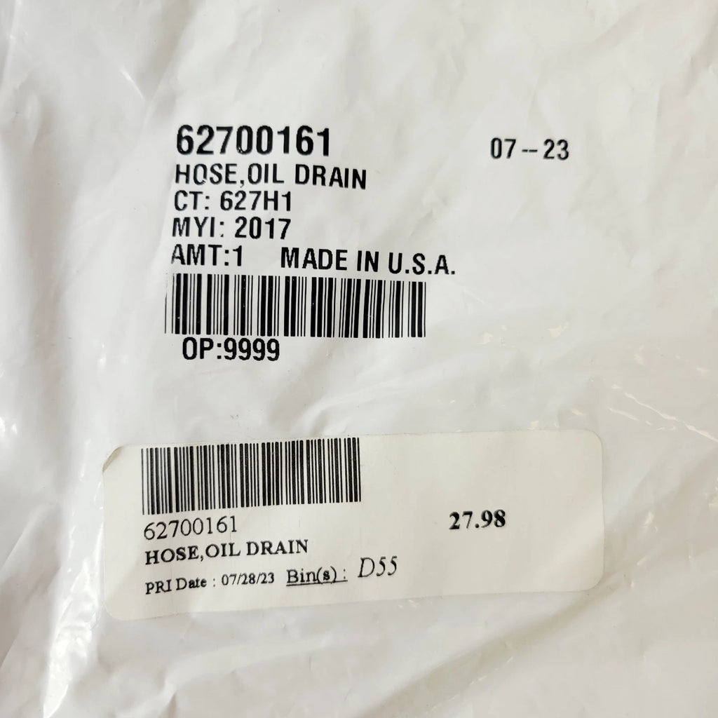Engine Oil Drain Hose for Harley-Davidson Touring Trike (2017–2023) 62700161
