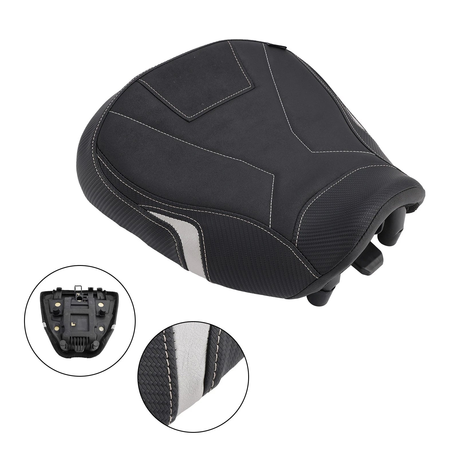 Front Driver Seat Cushion for Yamaha Tracer 9/GT (2021–2023) Gray