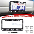 Gothic Novelty Black Bat License Plate Frame for Universal US Vehicles