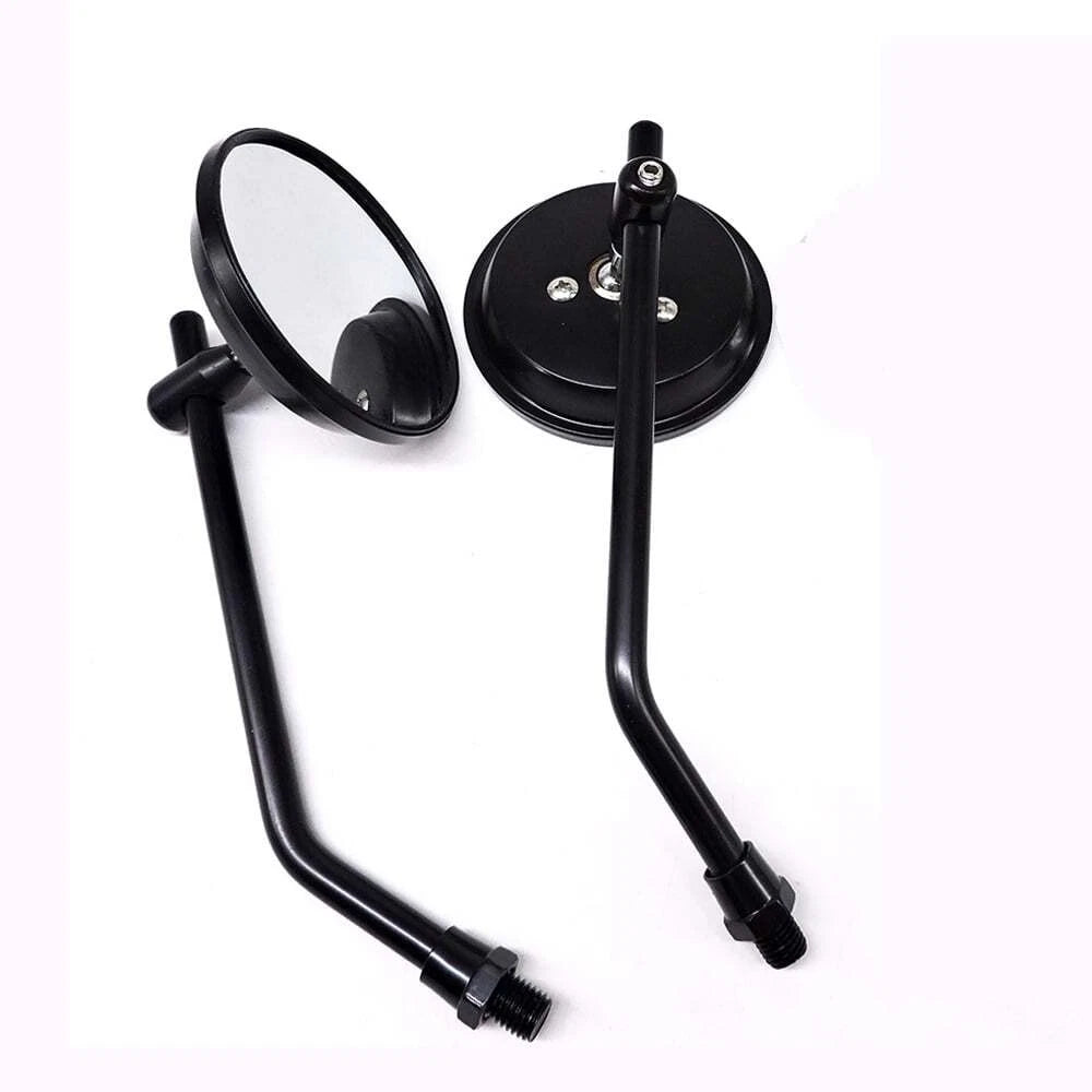 Motor Round Rearview Side Mirrors 10mm for Yamaha Honda Suzuki Kawasaki