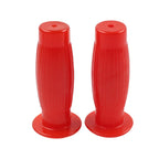 7/8" Easy-Hold Hand Grips for Vintage Motorcycle Handlebars - Red