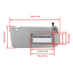 Sun Visor for Nissan Altima (2019–2024) Gray Right with Light Mirror