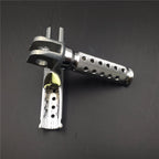 Silver Front Foot Pegs for Kawasaki Ninja EX250 EX500 ZX6 D/E/R ZX750 (1988–2009)