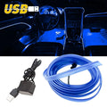 5M LED Blue Car Interior Atmosphere Light Strip Accessory for Universal Models
