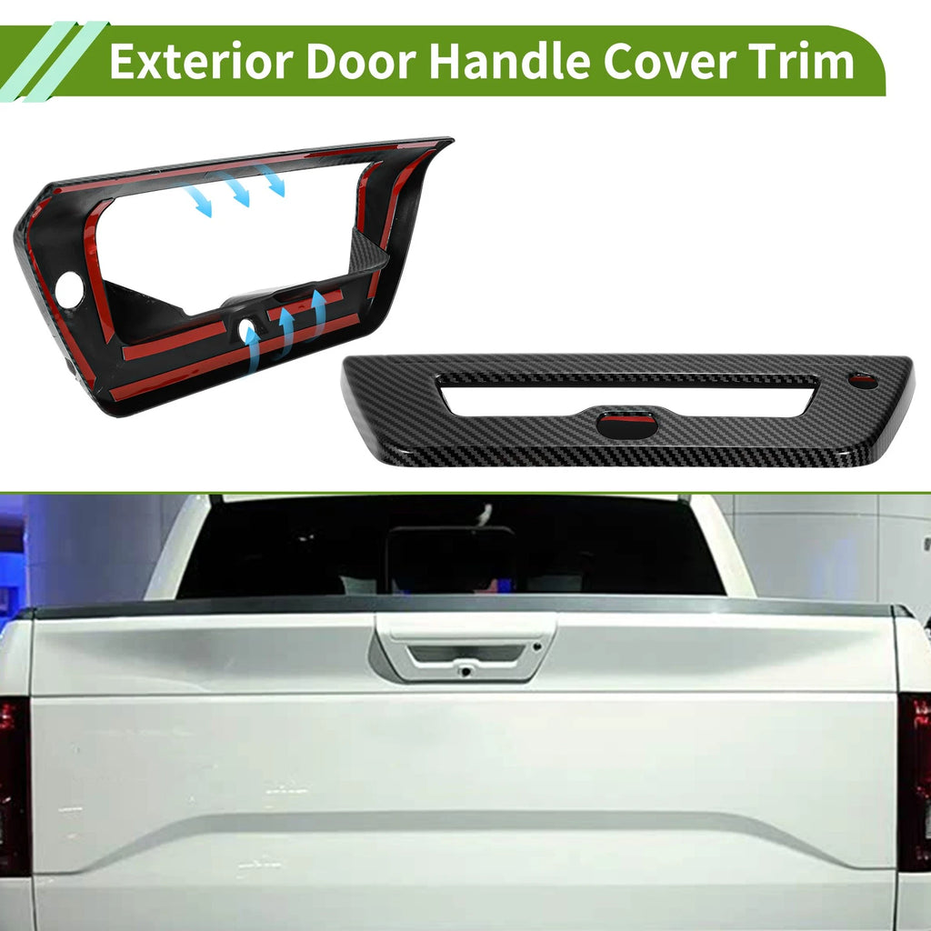 Exterior Trim Tailgate for Ford F150 (2015–2020) Black ABS Set