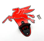 Metal Wall Mount Gas Oil Sign Bottle Opener for Pegasus Mobiloil  (—)