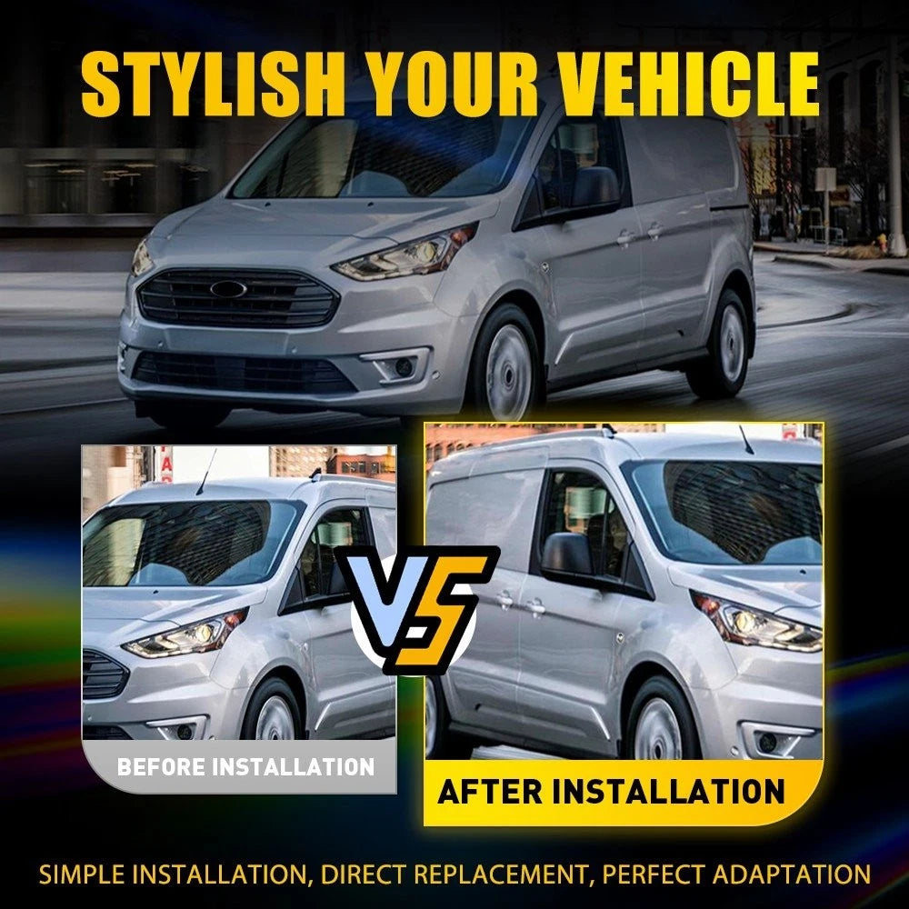 Clear Lens Side Fender Turn Signal Lights for Ford Transit Connect (2010–2023)