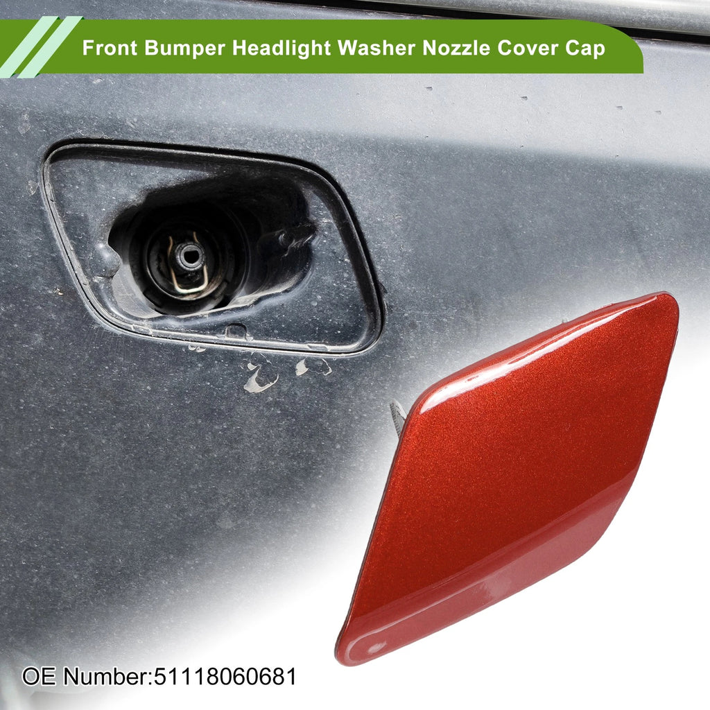 Front Left Washer Nozzle Cover Cap No. 51118060681 for BMW 428i (2014–2016) Red