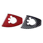 Interior Door Lock Button Cover Trim for Audi TT TTRS (2008–2014) Carbon Fiber