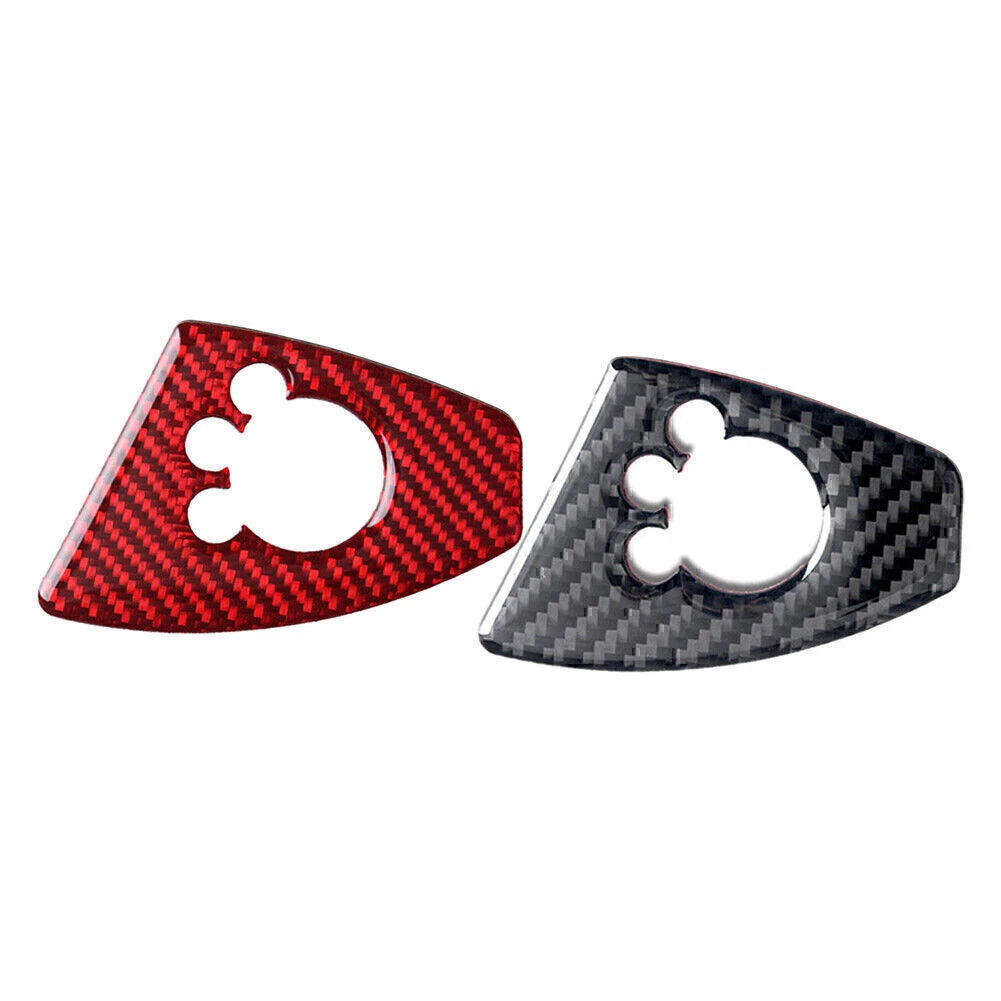 Interior Door Lock Button Cover Trim for Audi TT TTRS (2008–2014) Carbon Fiber