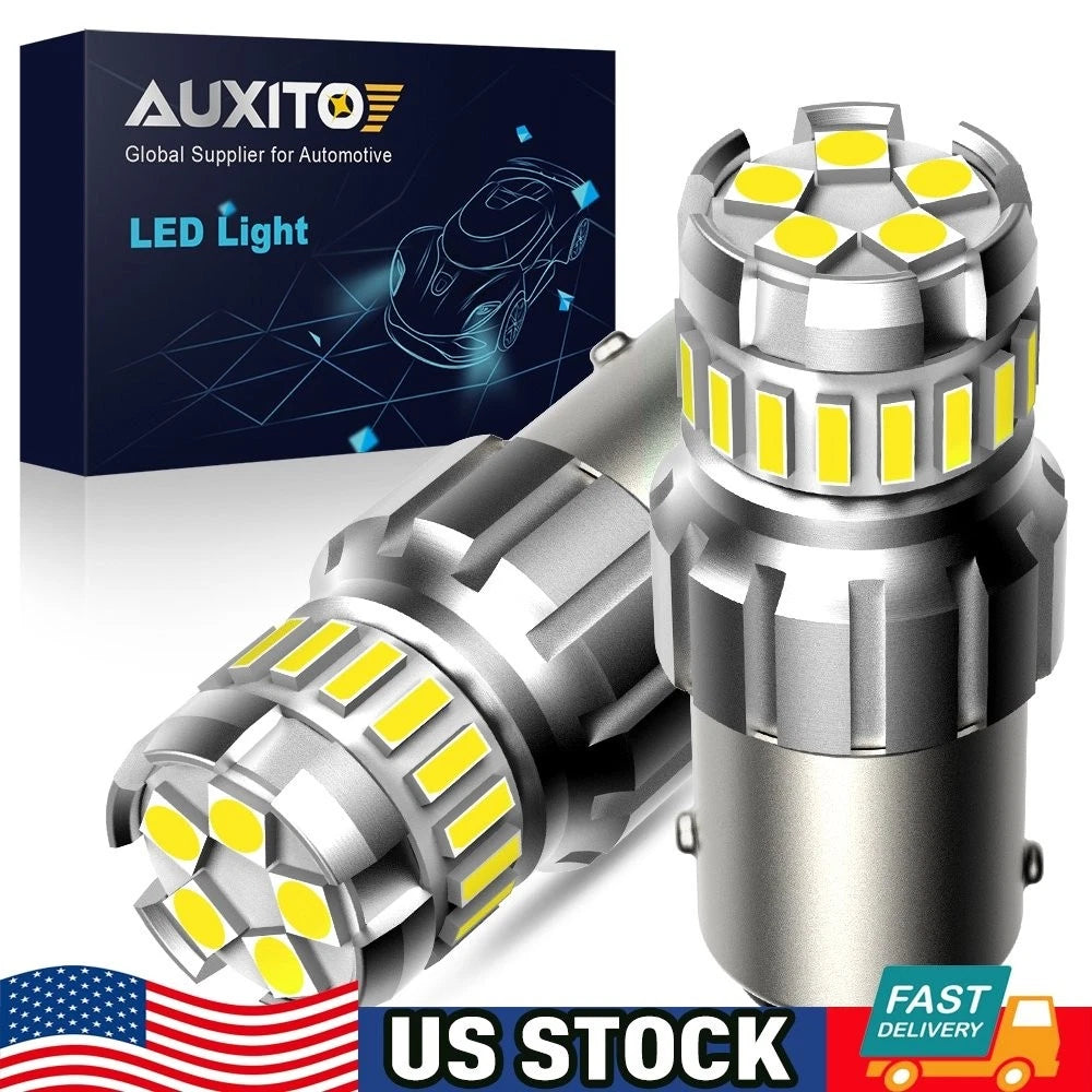 2X AUXITO 1156 7506 LED Reverse Backup Light Bulbs White 6500K