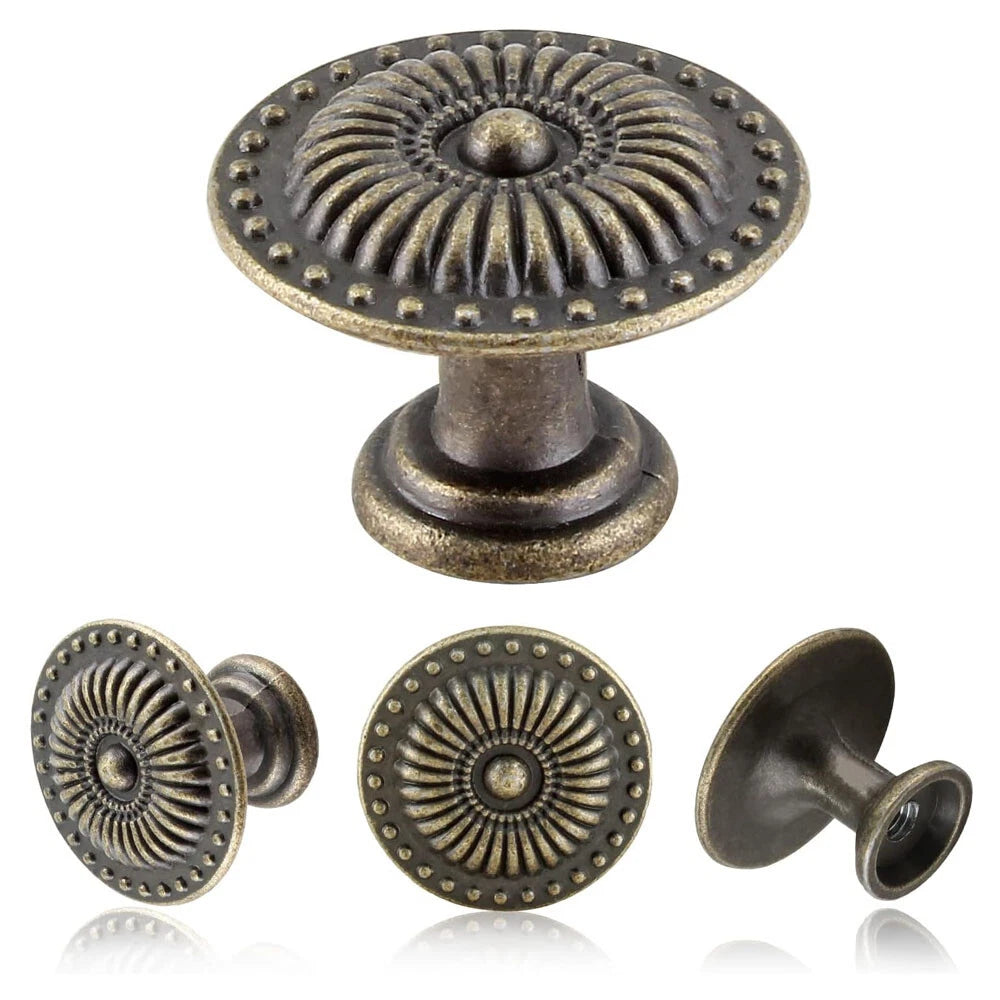 6X Antique Pull Handles for Kitchen Cupboard Drawer Door Cabinet