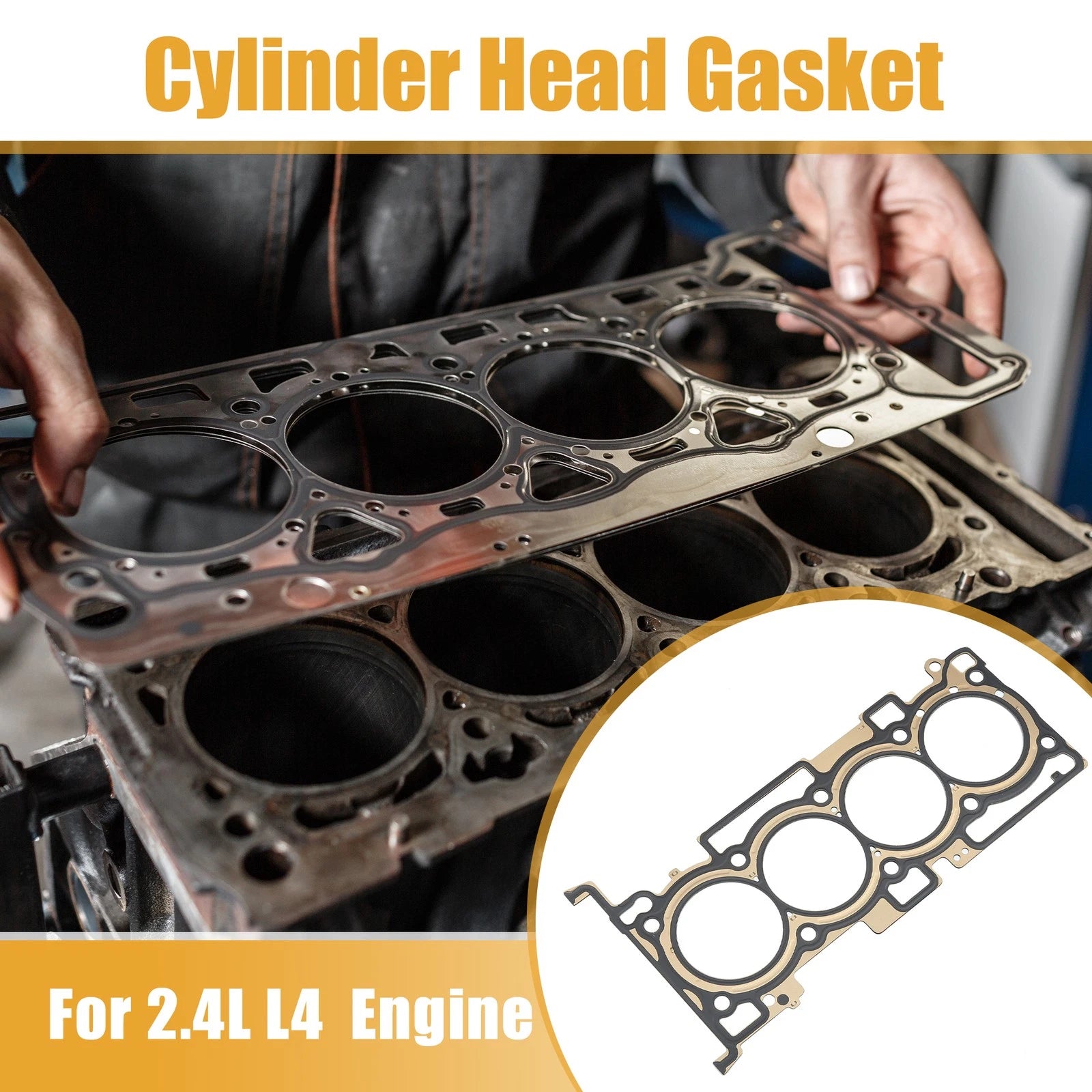 Cylinder Head Gasket for Hyundai Sonata (2015–2020) No. 22311-2GGB0 Black