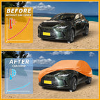 Waterproof Car Cover for Lexus RX (All Weather, Orange, Zipper)
