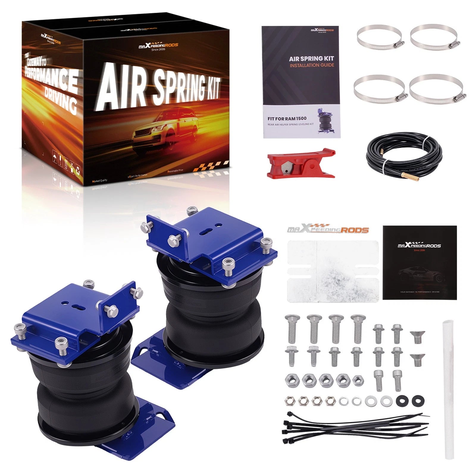 Level Kit Air Helper Springs Bag for Dodge Ram 1500 (2009–2018)