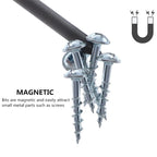 12PCS Screwdriver Bit Set with Magnetic Alloy Steel Shaft