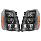 Headlight Assembly for Cadillac Escalade (2007–2014) HID Black