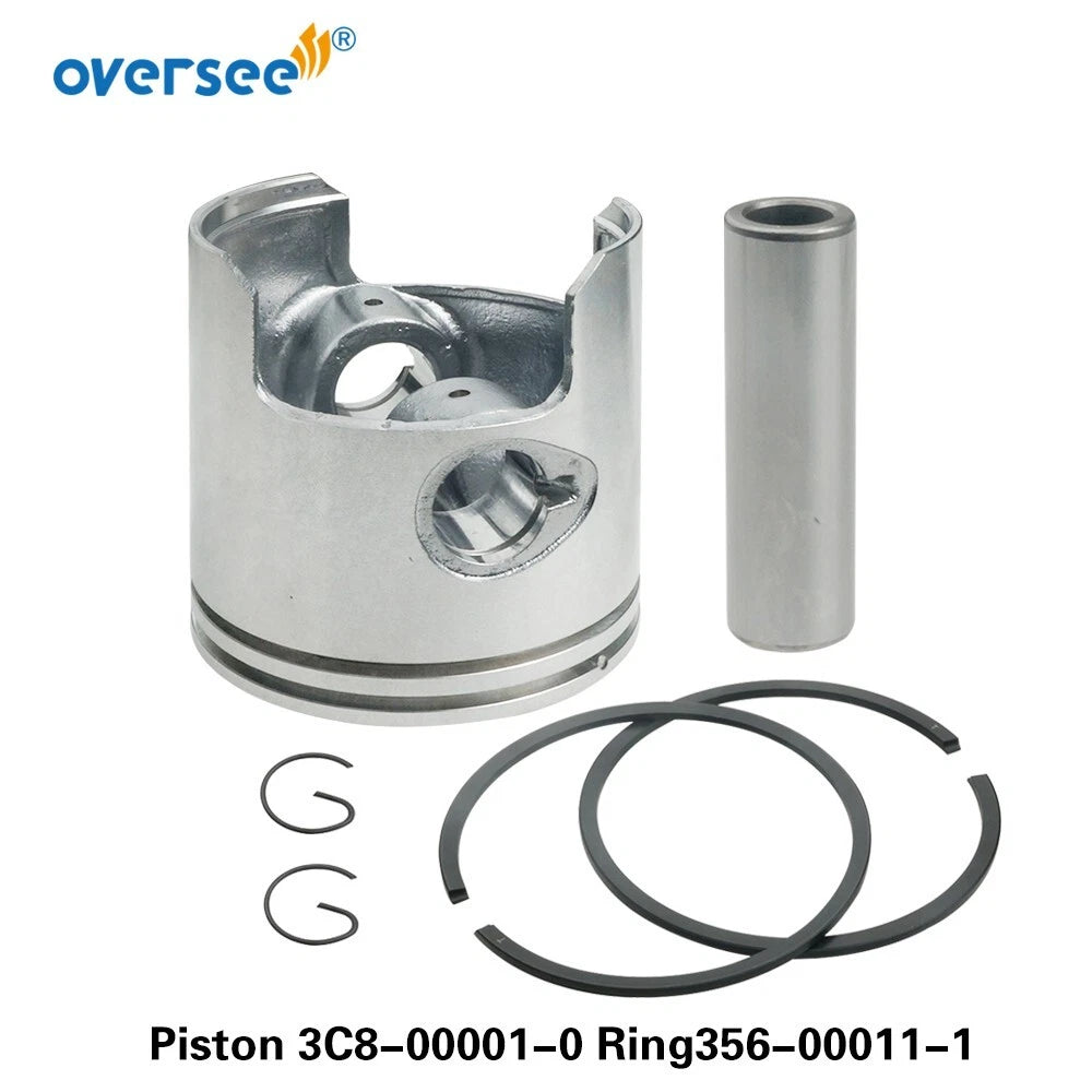 Set of 4 STD Pistons & Rings for Tohatsu M40D 3C8-00001-3