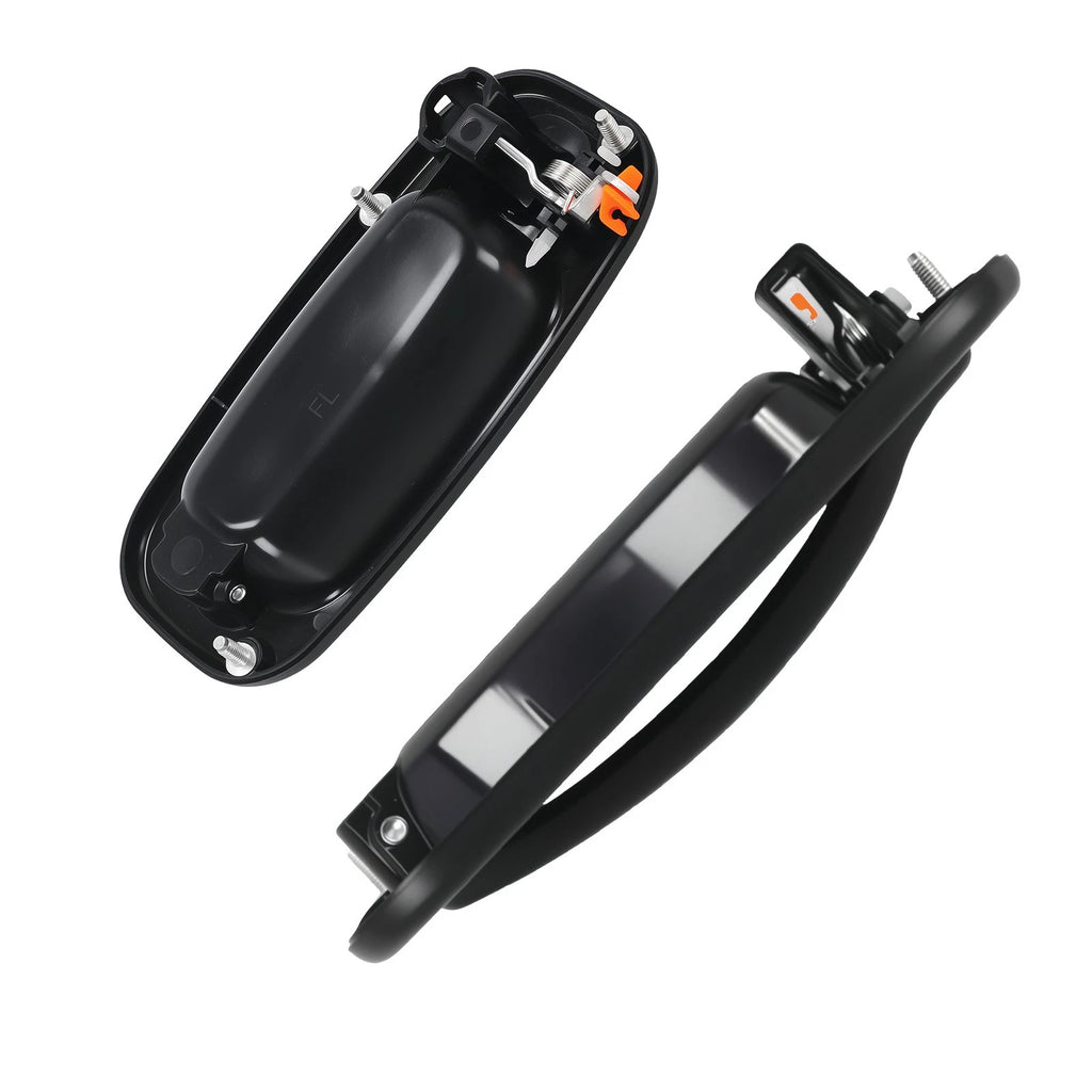 Set of 2 Exterior Door Handles for GMC Sierra (1999–2006) Front Left + Right Black