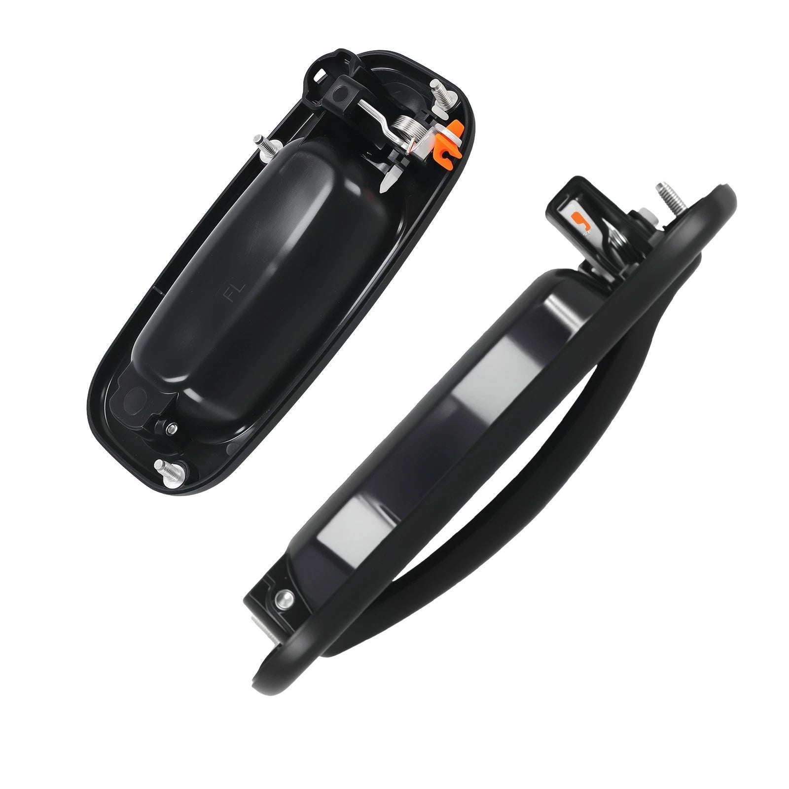 Set of 2 Exterior Door Handles for GMC Sierra (1999–2006) Front Left + Right Black