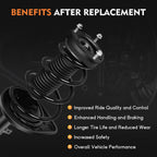 2X Rear Quick Complete Struts Shocks & Coil Spring Assembly for Toyota Camry