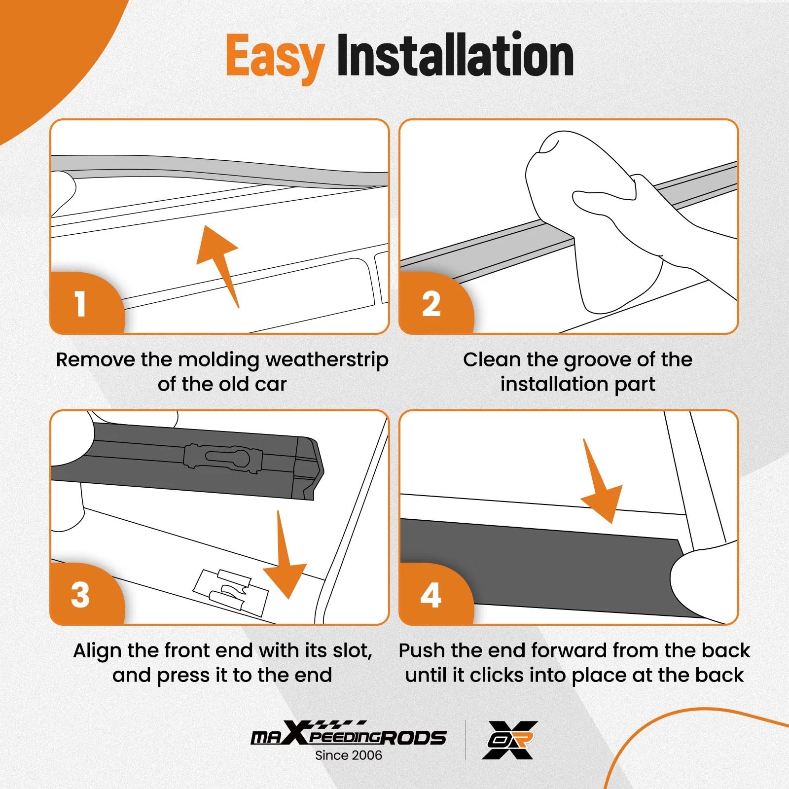 Roof Molding Trim for Toyota Camry (2012–2017)