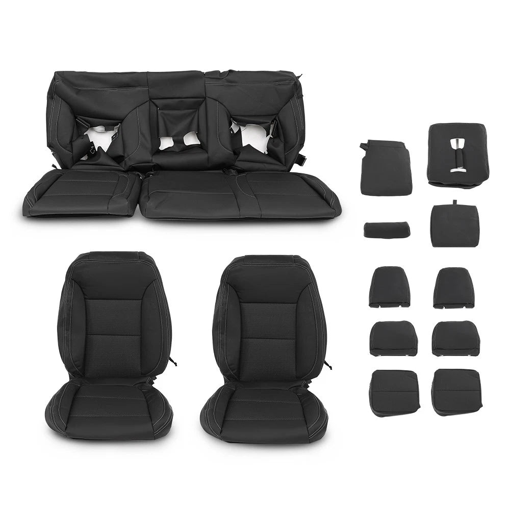 Set of 4 Seat Covers for Chevy Silverado LT/WT (2019–2021)