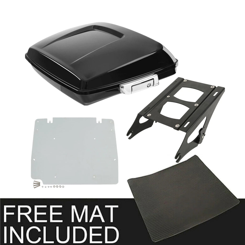 Razor Trunk Black Mount Rack Base Plate for Harley Touring Road Glide (2014–2026)