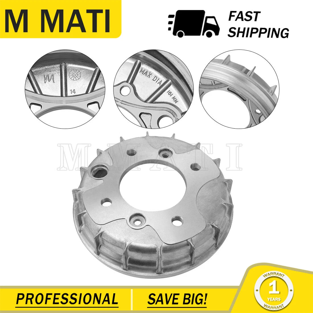 Front Brake Drum for Honda Foreman 400 450 FourTrax 300 (1995–2004) 45700-HN5-670