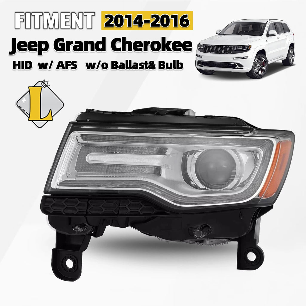 Left Driver Side HID Xenon Headlight for Jeep Grand Cherokee (2014–2016)