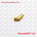 Sea Water Pump Elbow Hose Tail Connector for Yanmar 2GM20 (1Pcs) 128270-49300