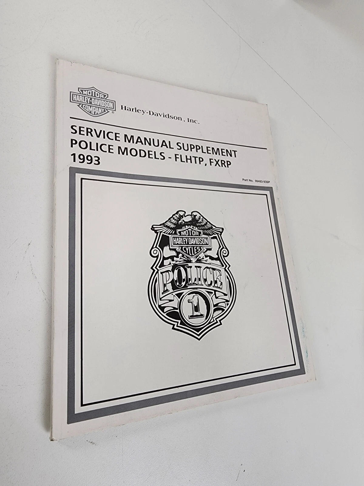 Service Manual Supplement for Harley Davidson FLHTP FXRP (1993) 99483-93SP