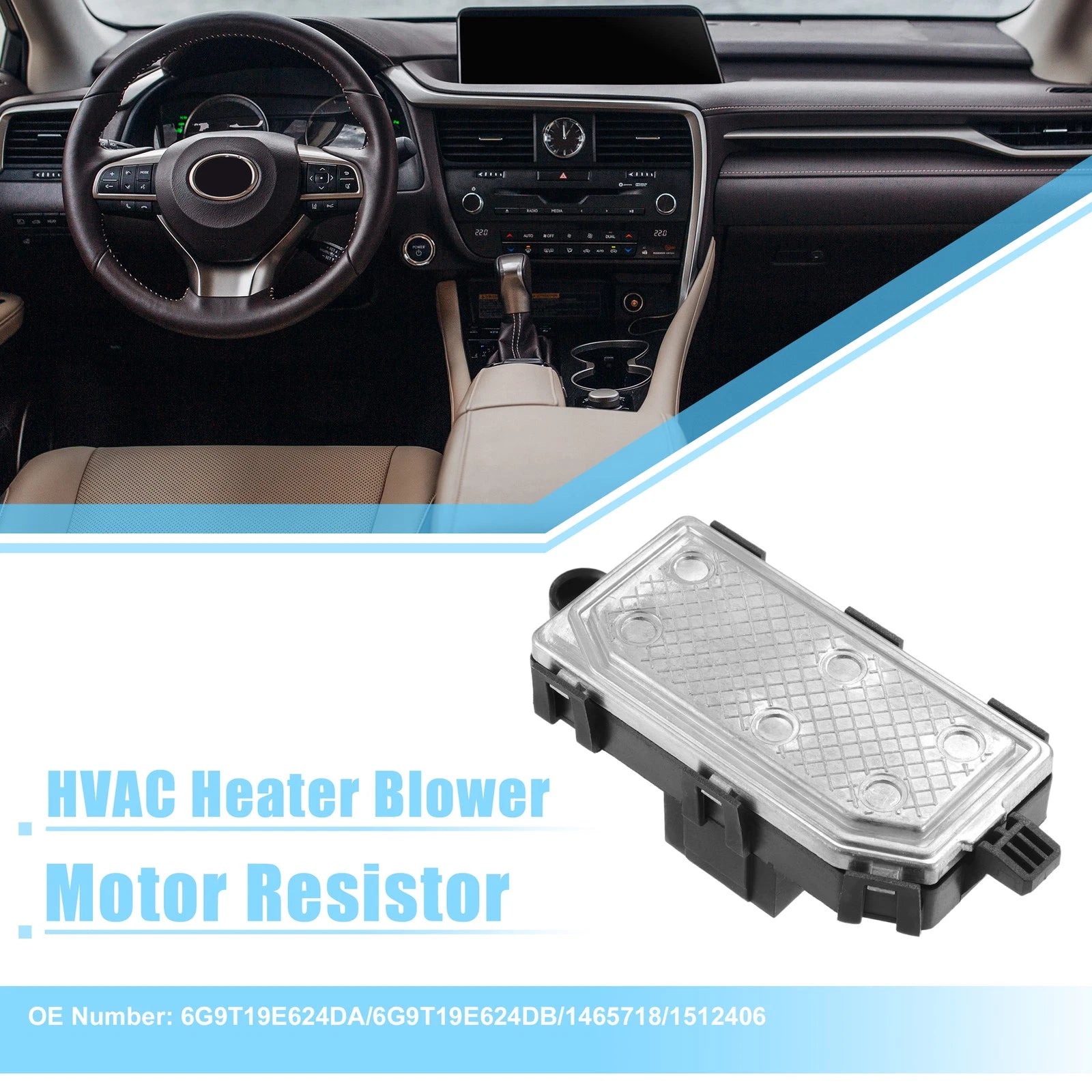 HVAC Blower Motor Resistor for Ford Focus Mk3 (2010–Present) No. 6G9T19E624DA