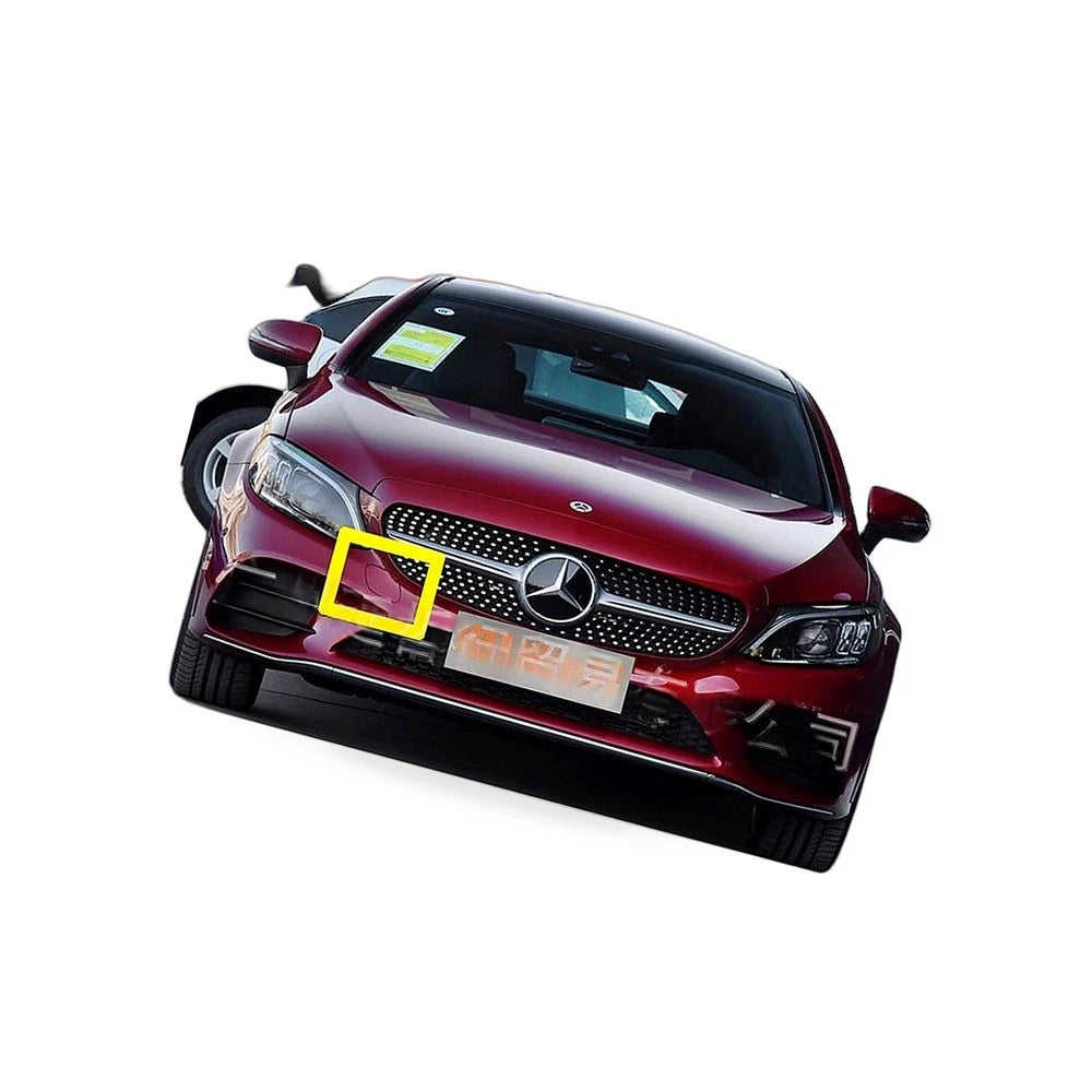 Front Bumper Tow Hook Cover for Mercedes W205 C250 C300 C350 (2019–2021)
