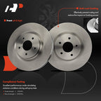 Front Disc Brake Rotors & Ceramic Pads for Nissan Murano (2015–2023)