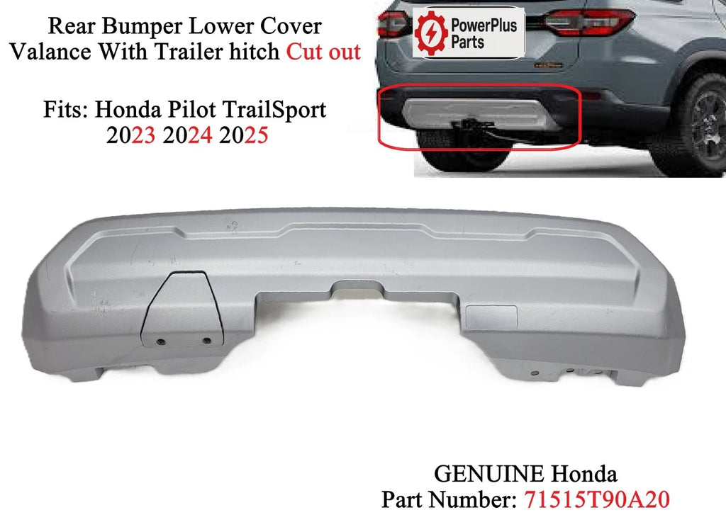 Rear Bumper Lower Cover Valance for Honda Pilot (2023–2025) 71515T90A20