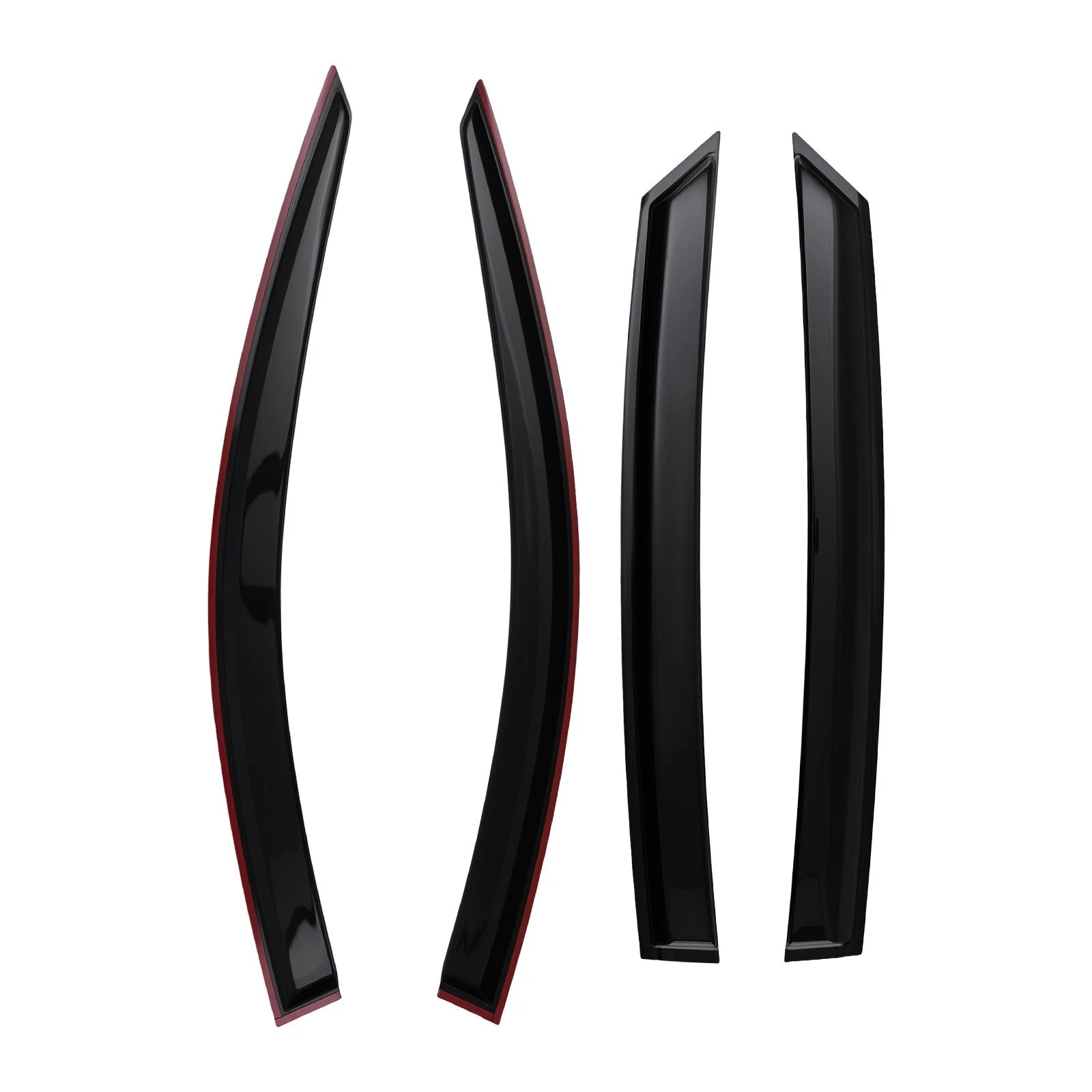 Set of 4 Window Visor Deflectors for Hyundai Elantra (2021–2024) Black