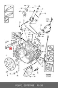 Transfer Case Gear Spline Service Kit For Volvo S60/V70/XC70/XC90 (2007–2016)