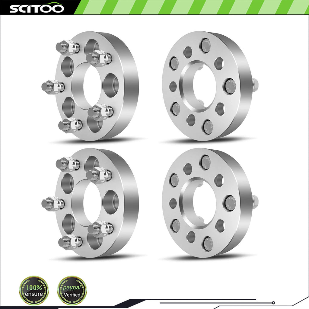 Set of 4 Wheel Spacers 5x100 to 5x4.5 1" 12x1.5 for Toyota Corolla, Scion tC, Lexus